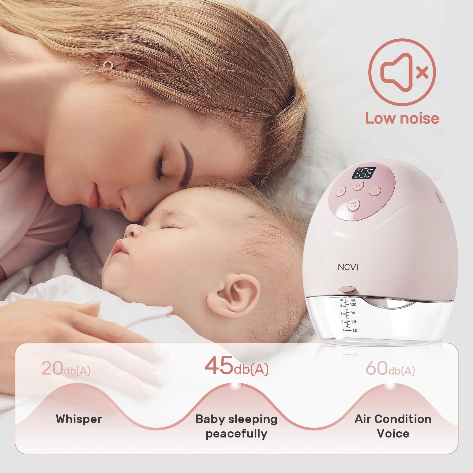 Tire-lait portable NCVI, tire-lait mains libres, 3 modes et 9 niveaux, batterie rechargeable ultra s