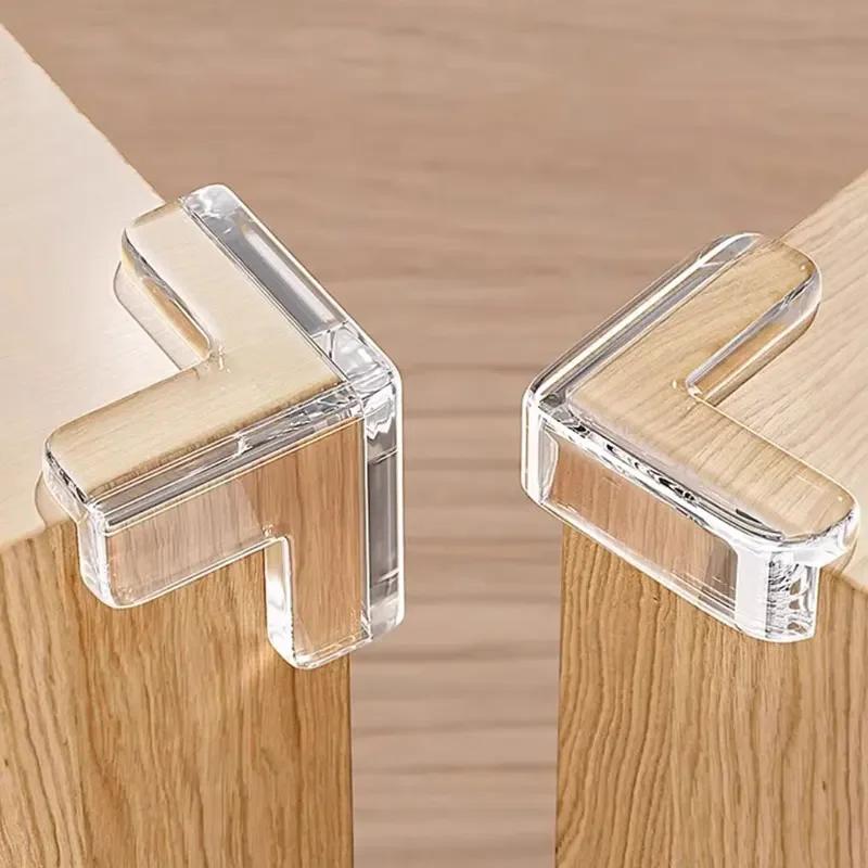 Protecteur de table en silicone souple et transparent pour enfants, anti-collision, coin de table, c