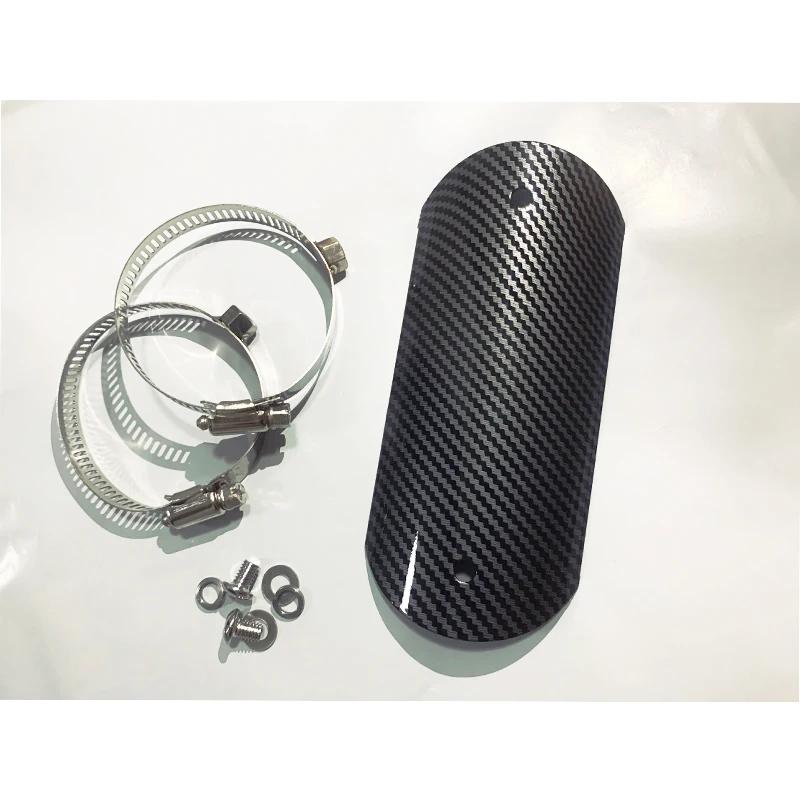 Tuyau d'échappement universel pour Moto, Style Fiber de carbone, couvercle de bouclier thermique, pr