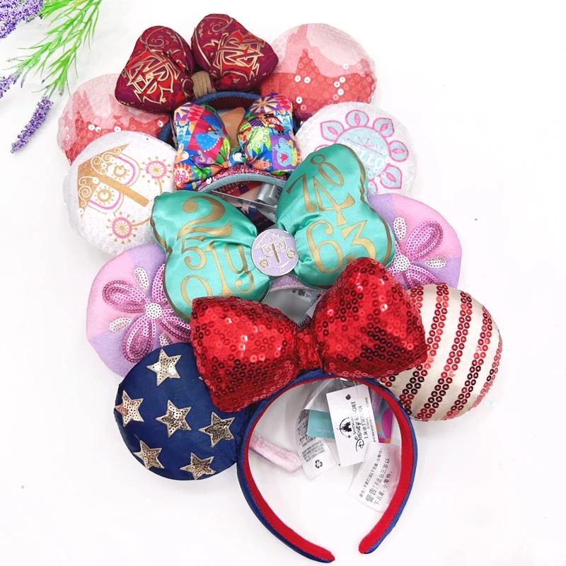 Bandeau oreilles Disney Mickey, feu d'artifice, avec Jack Pumpkin King, bandeau Cosplay, lettre Disn