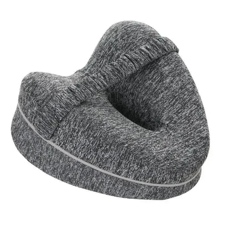 Oreiller de jambe en coton à mémoire de forme, cœur creux, côté de grossesse, dormeur, sciatique ort