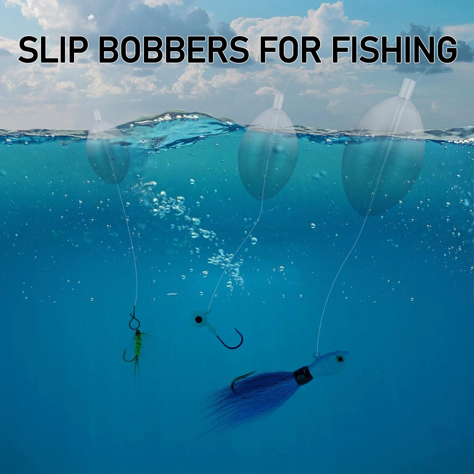 10 pièces flotteur de pêche bouée Bobber indicateur de frappe PVC plastique Surface transparente flo