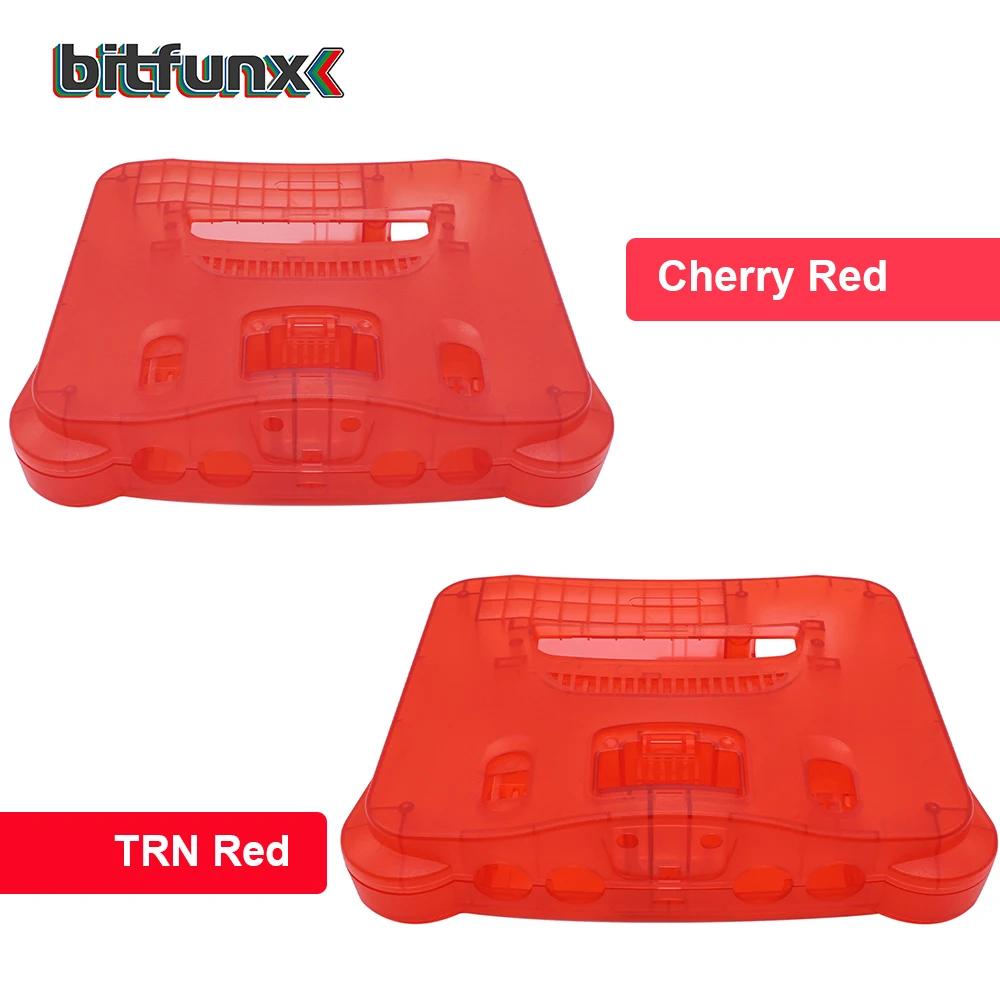 Bitfunx coque en plastique de remplacement boîtier translucide pour N64 Nintendo 64 boîtier de rempl