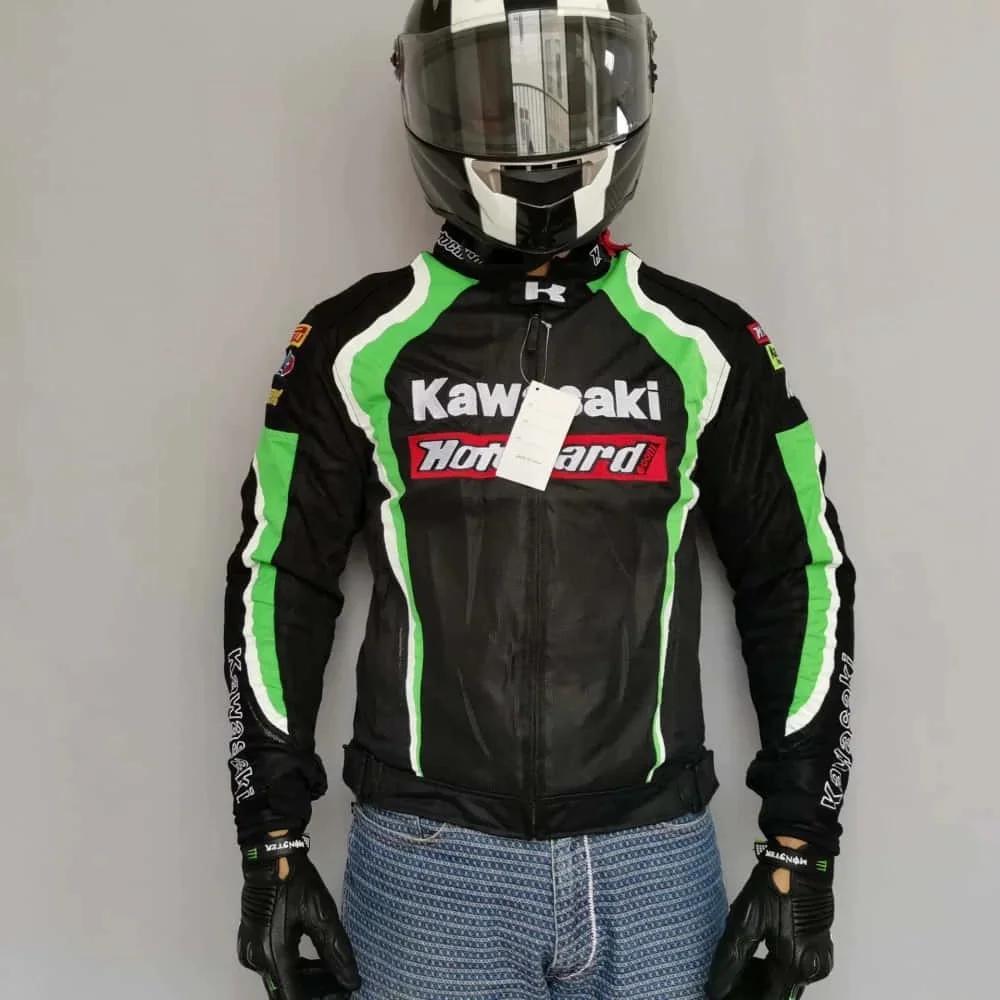 Nouvelle combinaison de moto tout-terrain Kawasaki, veste de course anti-chute, coupe-vent, veste ch