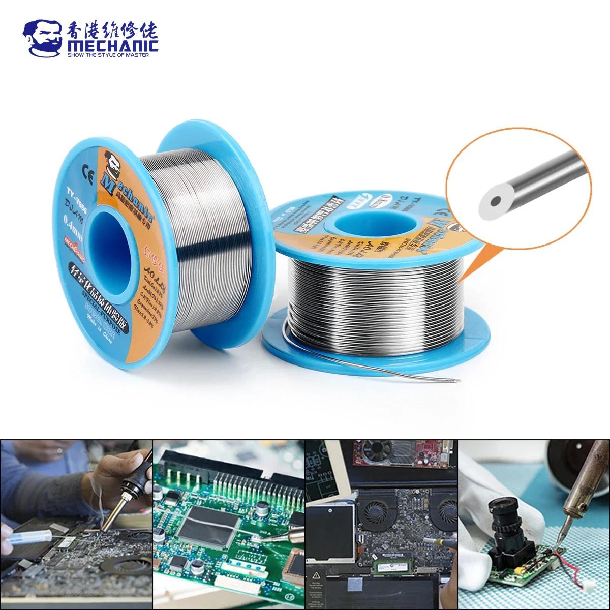 MÉCANIQUE TY-V866 40g Noyau de colophane douce 183 ℃   Câble de fer de flux de soudure de fil de sou