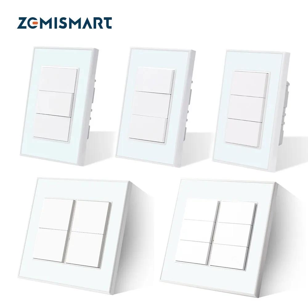 Zemismart Zigbee interrupteur 1 2 3 4 6 boutons interrupteur de lumière interrupteurs muraux brésili