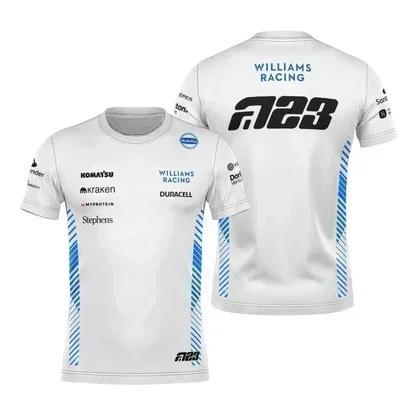 2025 F1 Williams équipe T-shirt Carlos Sainz formule un Alex Alben 2025 T-shirt hommes femmes enfant