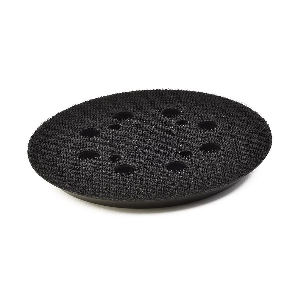 Disque de ponçage de 5 pouces, 125mm, tampon de support, roue Abrasive à crochet et boucle à 8 trous
