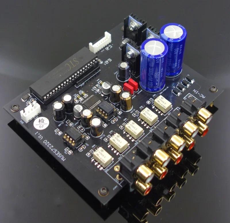 Nvarcher-Préamplificateur HIFI OLED TING ES72320 avec télécommande infrarouge, contrôleur de volume,