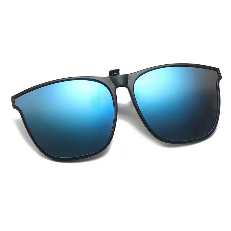 Lunettes de soleil polarisées à Clip pour hommes, pour conducteur de voiture, UV400, Anti-éblouissem