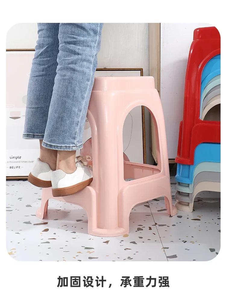 Chaise de salle à manger empilable en plastique, tabouret de salle à manger à la maison, chaise de s