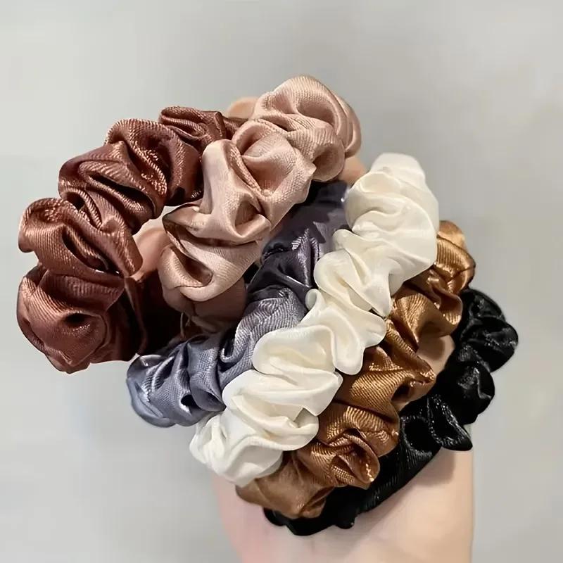 Chouchous en Satin pour femmes, 6 pièces, plus doux que les chouchous en soie pour cheveux |   Chouc