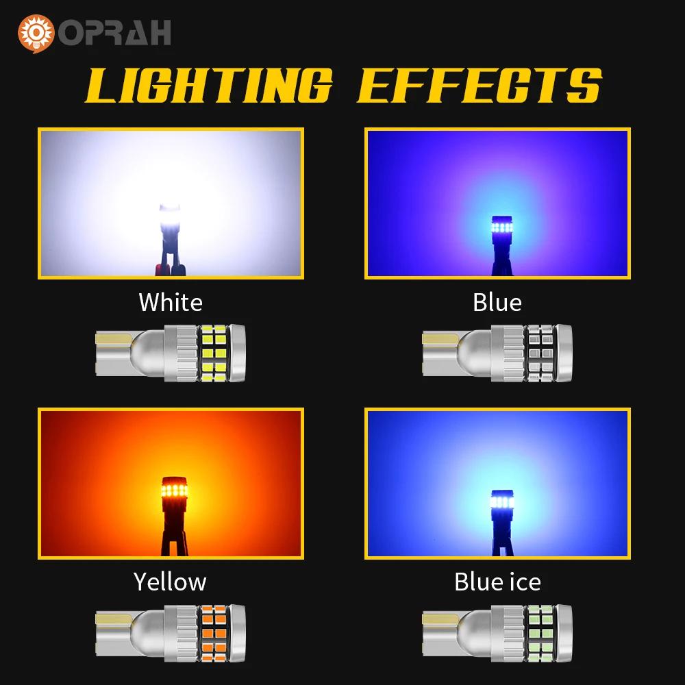 Oprah 2 pièces LED 12V 24V T10 W5W lumières voiture intérieur lecture ampoules Canbus sans erreur po