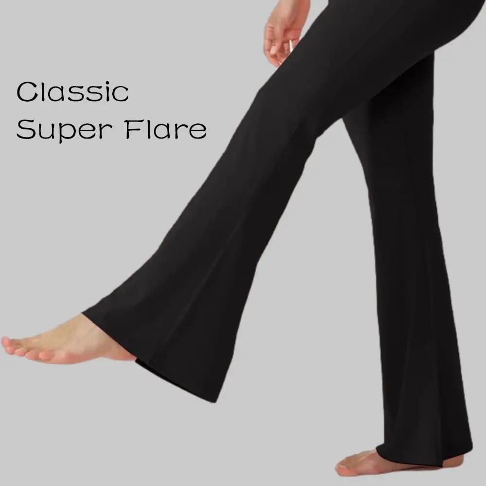 Pantalon de yoga Bootcut avec poches pour femme - Leggings évasés