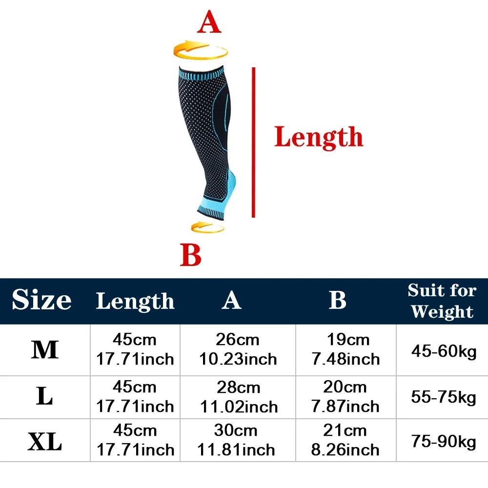 1 pièces femmes hommes Compression mollet manches soutien adapté pour la course basket-ball Protecti