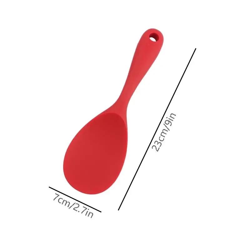 Cuillère à riz suspendue en Silicone, louche de cuisine, casserole antiadhésive, cuiseur à riz élect