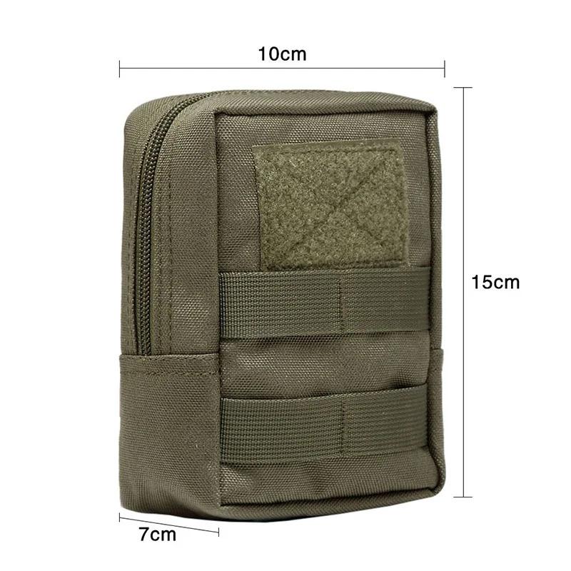 Sacs de taille tactiques d'extérieur 600D, pochette Molle multi-outils, sac de taille à fermeture éc