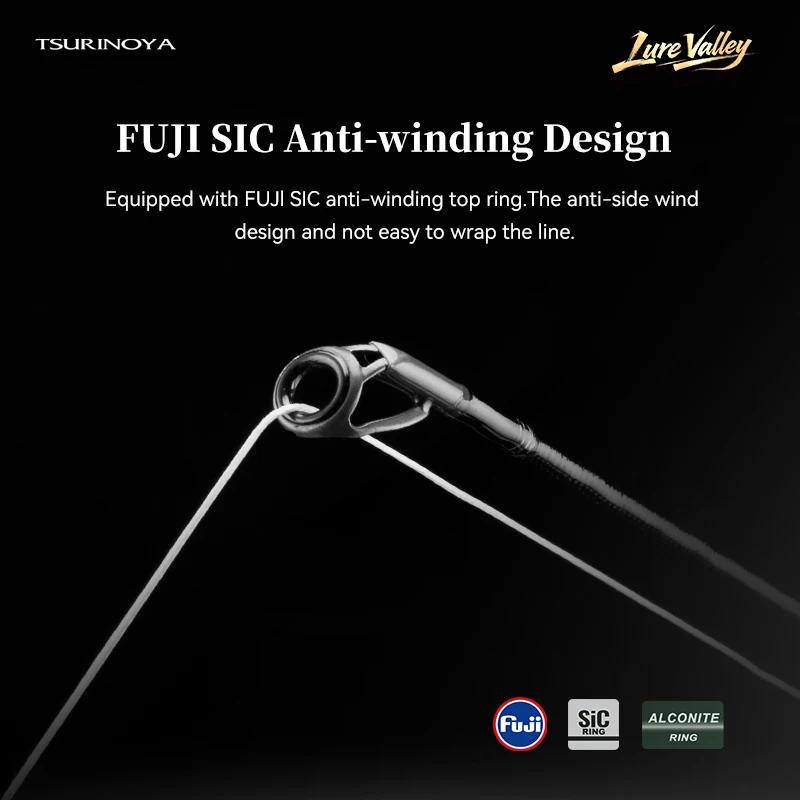 Canne à pêche TSURINOYA LURE VALLEY 5 sections, spinning et casting, 1,98 m, 2,08 m, 2,28 m, 2,44 m,