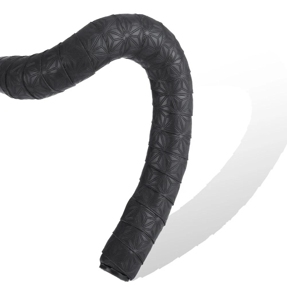 1 paire de ruban de guidon de vélo de route antidérapant, bande de barre de poignée antichoc en PU a