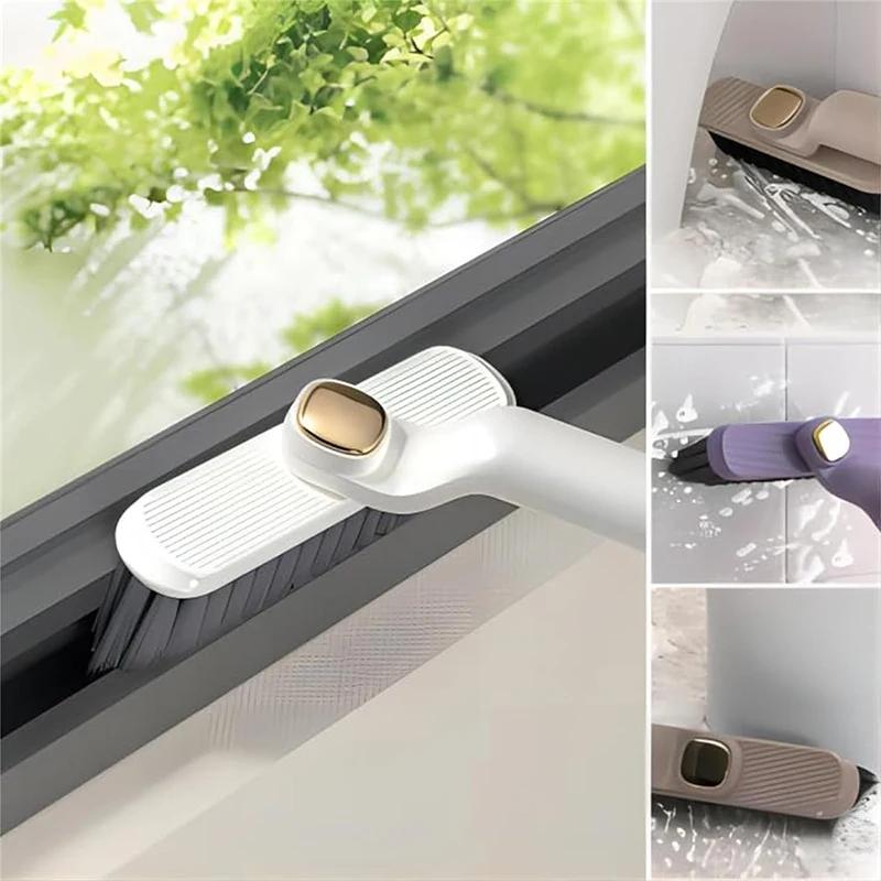 Brosse de nettoyage de crevasses rotative multifonction à main 360 °   Outil de nettoyage de coins r