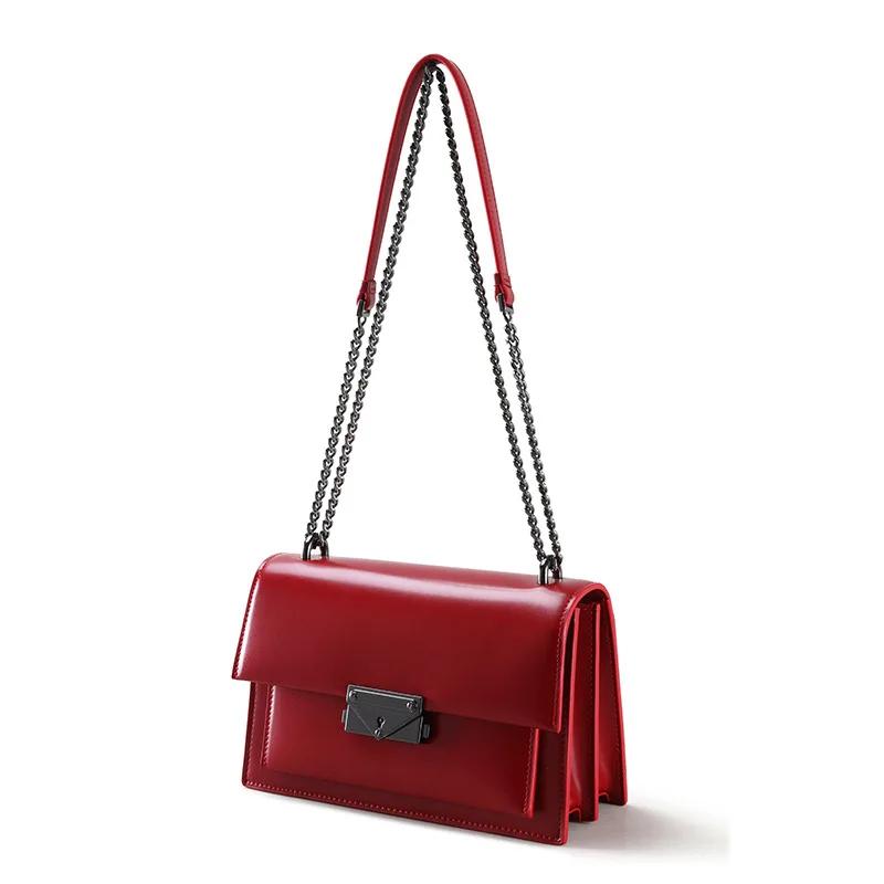 Sacs à main simples en cuir véritable personnalisés en usine pour femmes, sac à bandoulière de haute