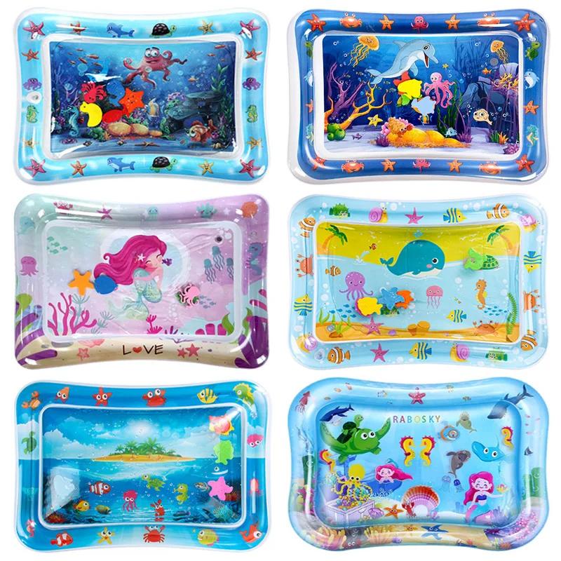 Tapis de jeu d'eau pour bébé, coussin gonflable en PVC pour nourrissons, temps du ventre, coussin d'