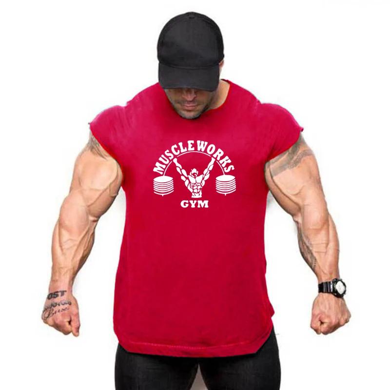 Gilet coton sans manches homme été - Débardeur musculation et fitness respirant