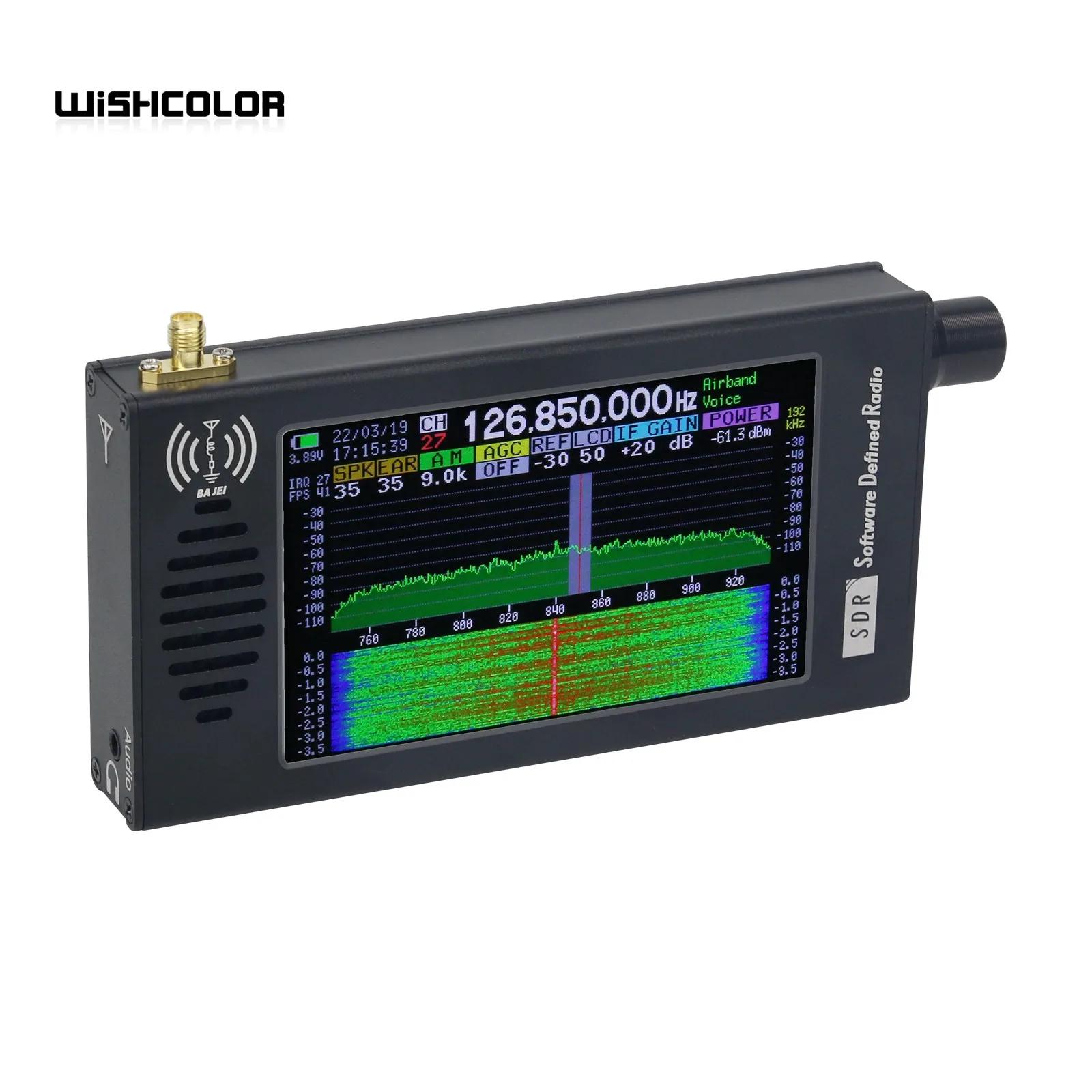 Wishcolor DSP-01 SDR Radio Récepteur DSP Numérique Démodulation CW/AM/SSB/FM/WFM avec 4.3 "IPS LCD