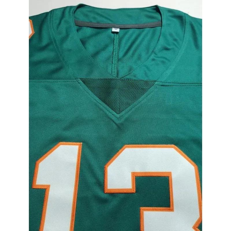 Maillot de Football brodé pour hommes, T-shirt respirant à col en v, maillot de Rugby Miami à manche