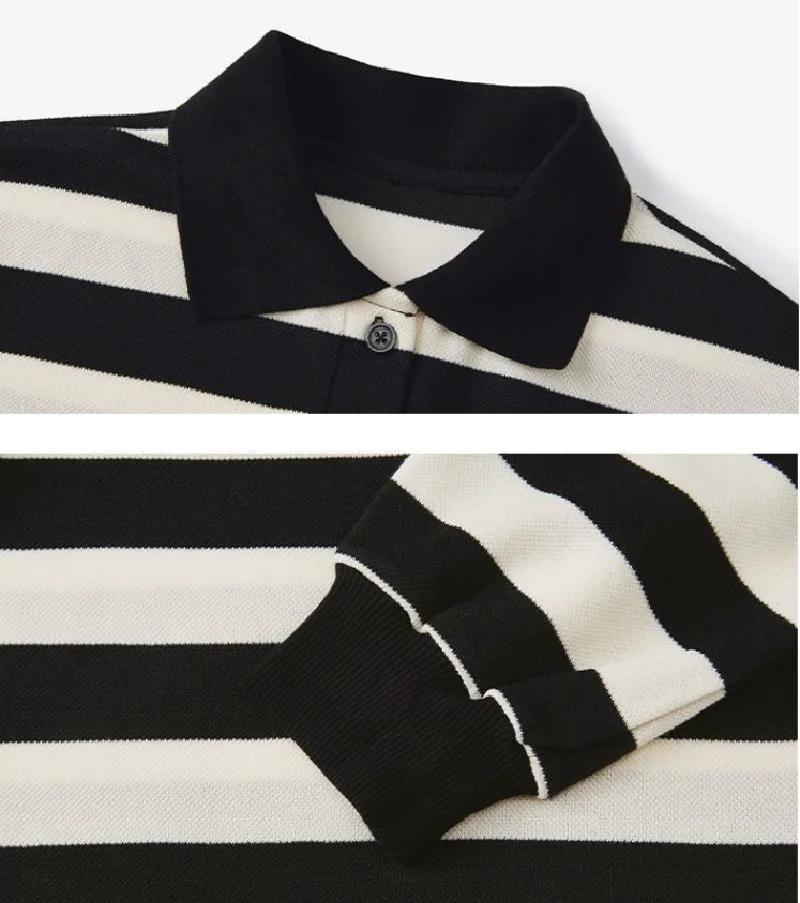 Robes à rayures pour filles, automne printemps, manches longues, col polo, sweat-shirt, mode enfants