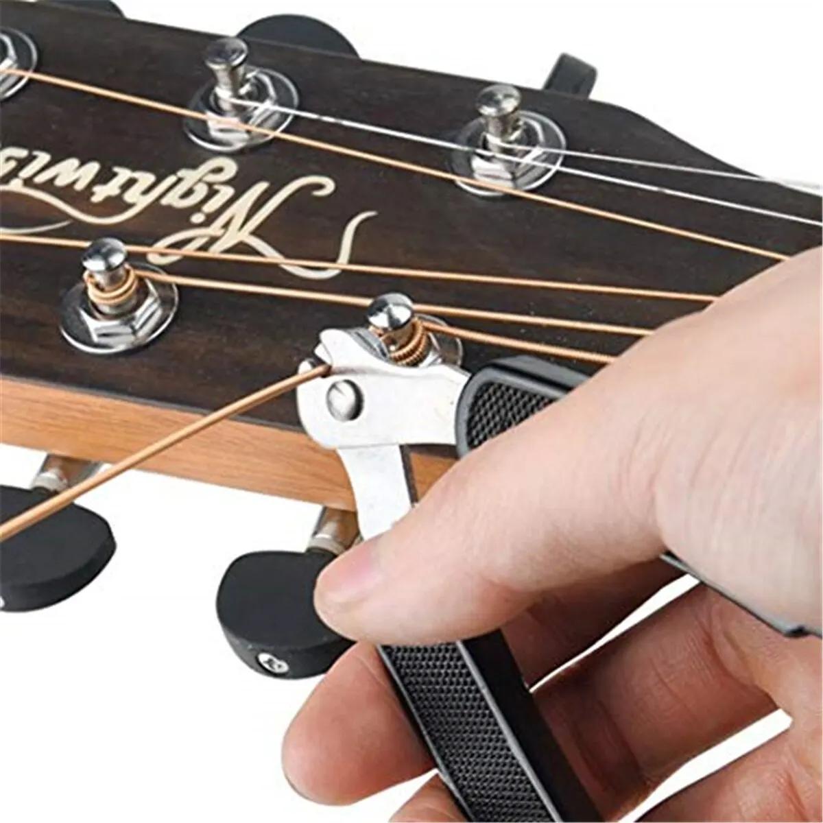 Guitare String Winder String Cutter Pont Pin Puller 3 EN 1 Corde Peg Winder Guitare Outil De Réparat