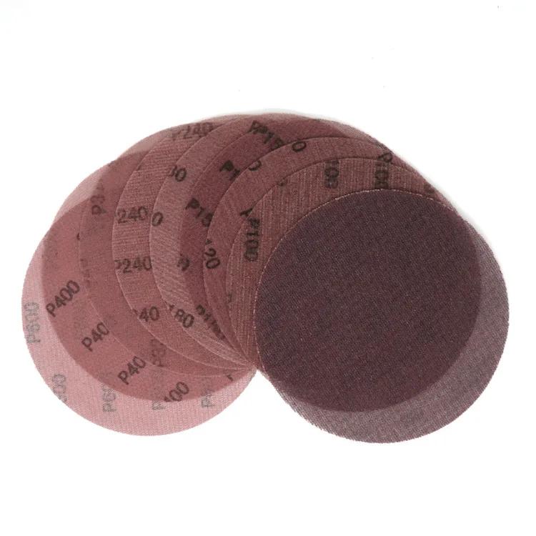 10 pièces disques abrasifs de 5 pouces 80 100 120 180 240 320 grain maille abrasif sans poussière as