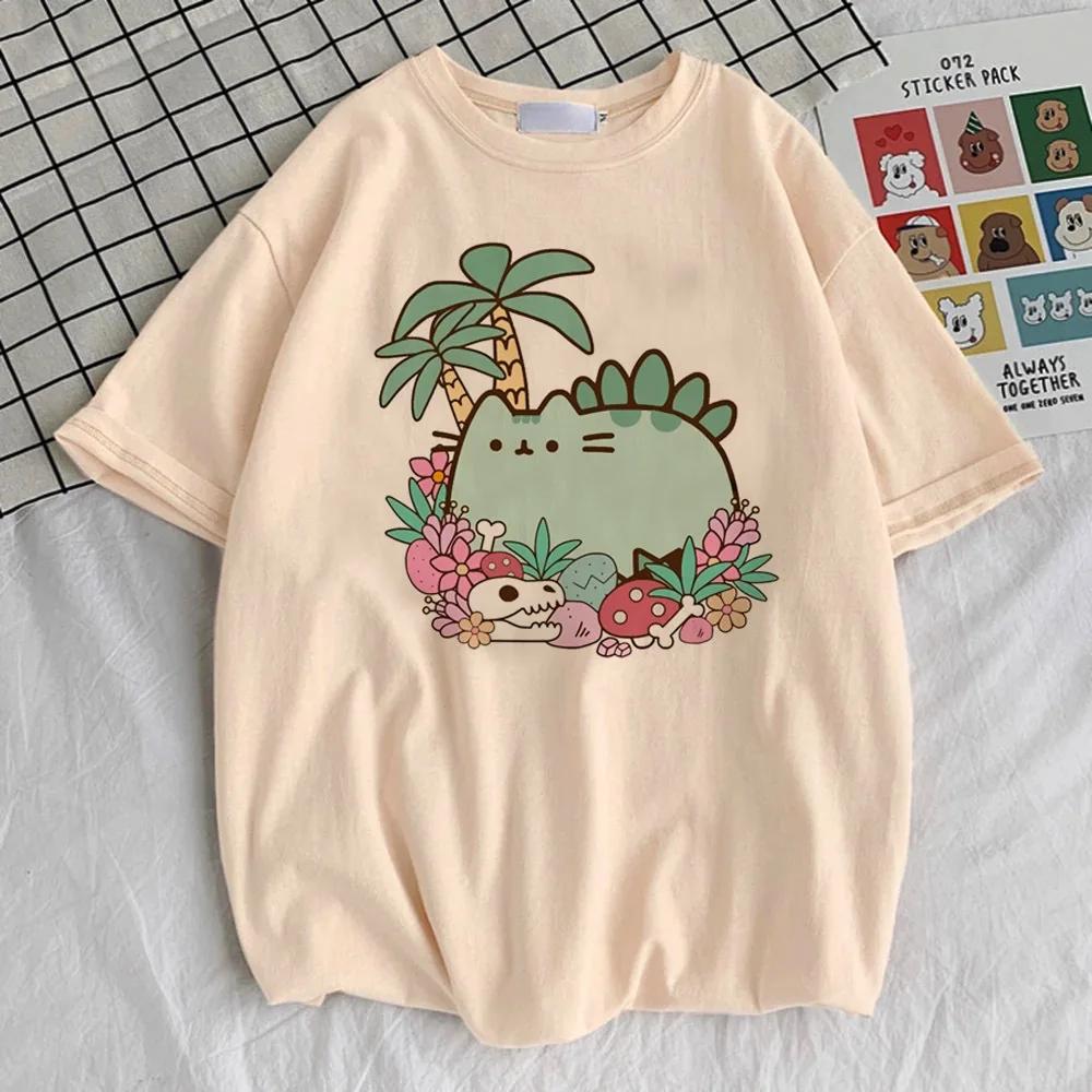 Pusheen chemise adolescent Y2k 2000s graphique rétro années 80 kawaii t-shirt université numérique V