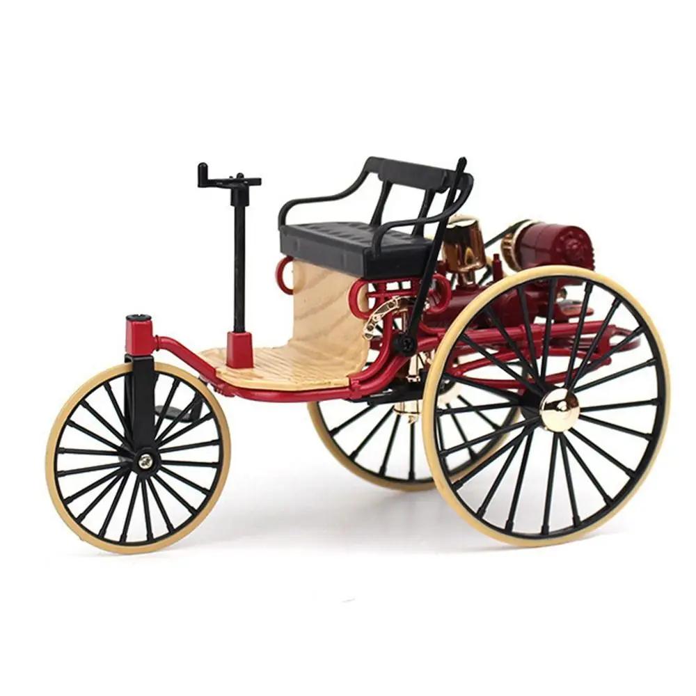 Tricycle classique Vintage à trois roues en métal moulé sous pression, Tricycle de Simulation artisa