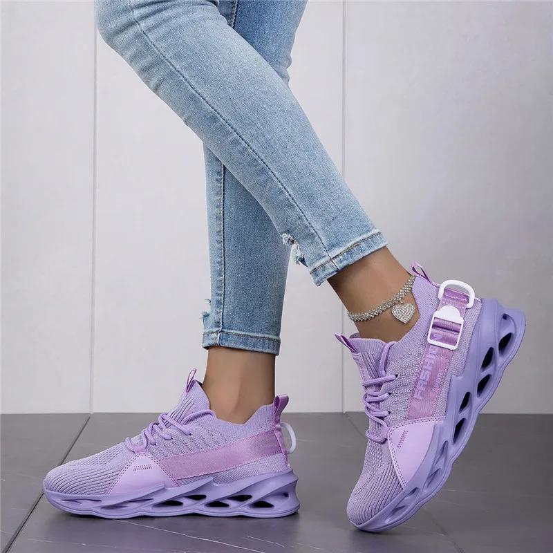 Espadrilles décontractées mode violet légères respirantes grande taille 48 pour hommes femmes