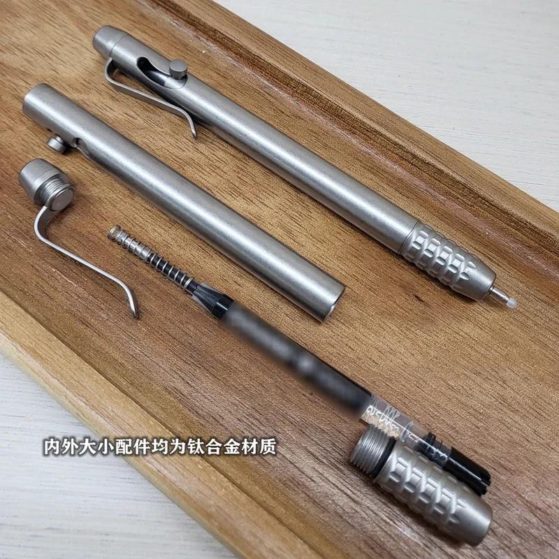 EDC-Stylo en alliage de titane, multifonctionnel, portable, avec écriture professionnelle, outils d'