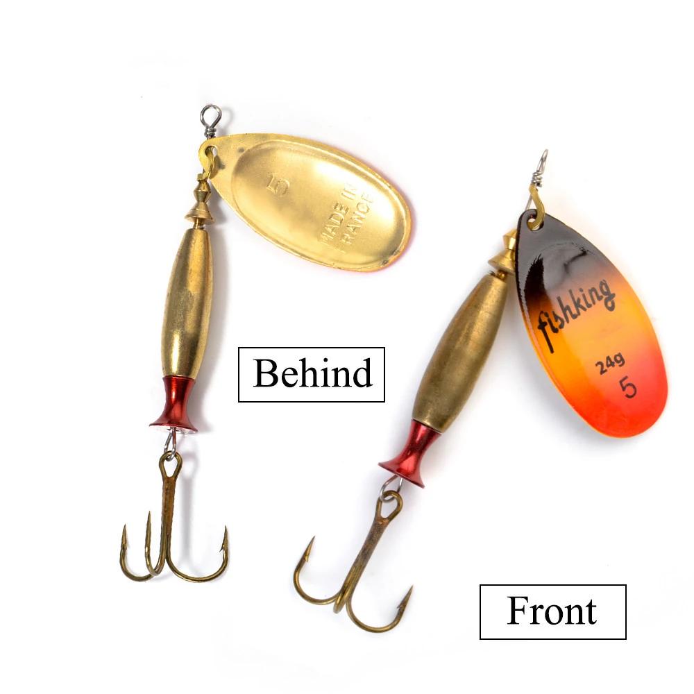 NGB longue coulée Spinner appât leurre de pêche 18g 24g rotatif en métal Spinbait cuillère leurres b