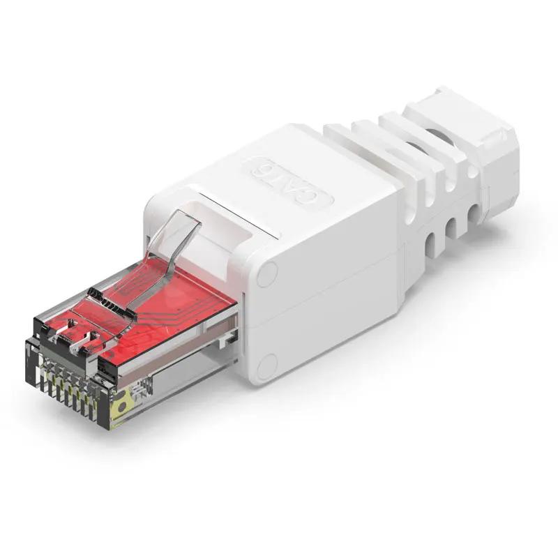 ZoeRax 1 connecteur RJ45 CAT6 sans outil, fiches de terminaison Ethernet, câble 23AWG à 26AWG, insta