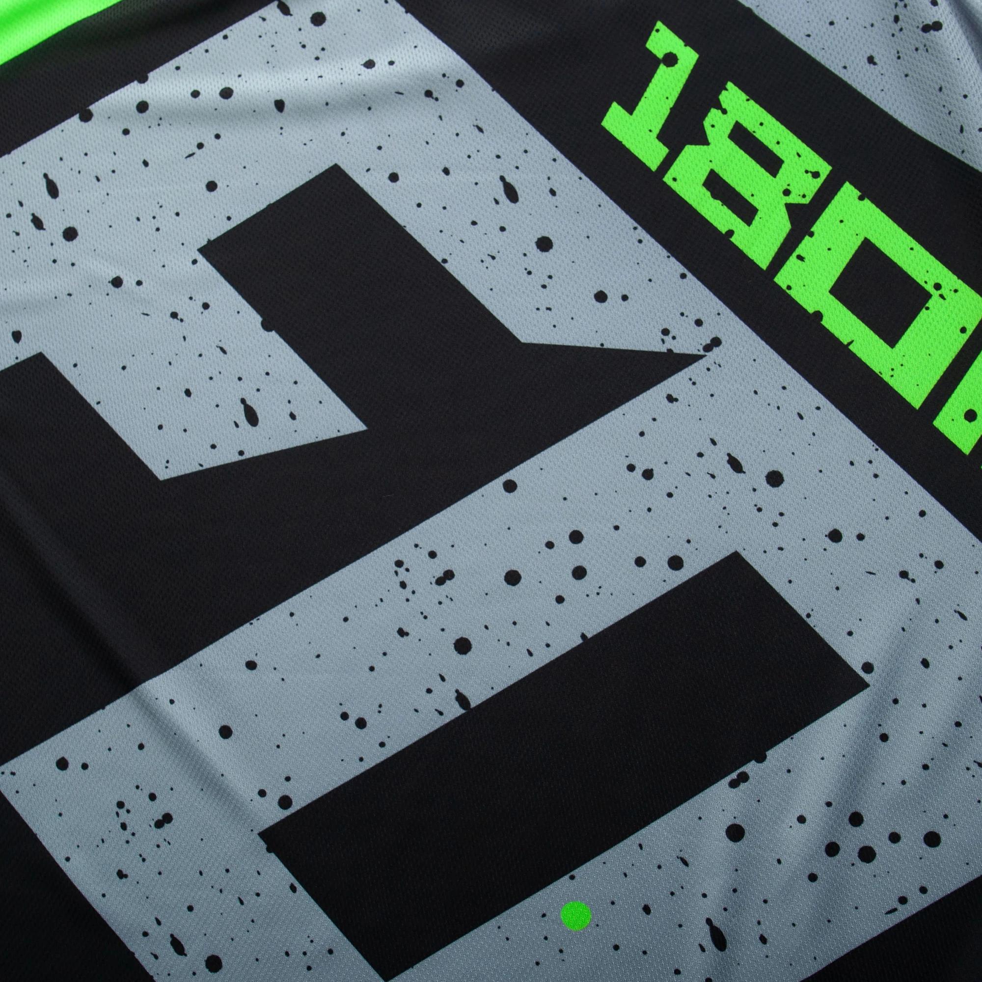 Maillot de cyclisme à motif alphabets pour hommes, chemise à manches longues, respirant actif, évac8