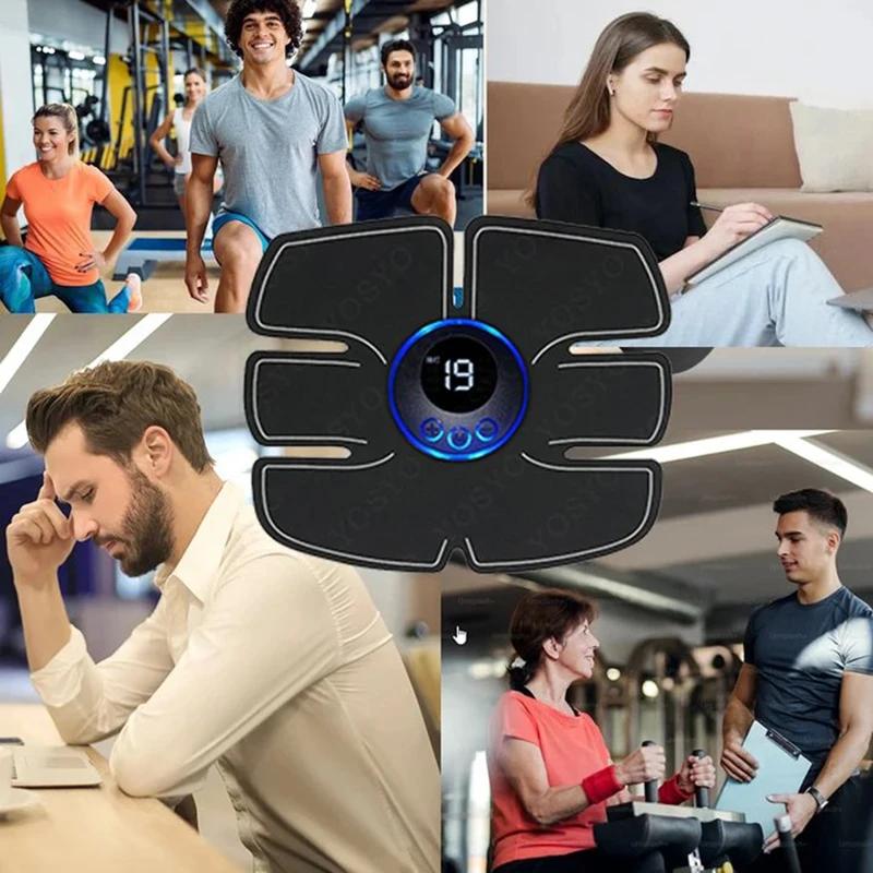 Stimulateur musculaire Abdominal Fitness ABS bras patchs d'entraînement Instrument d'exercice muscul