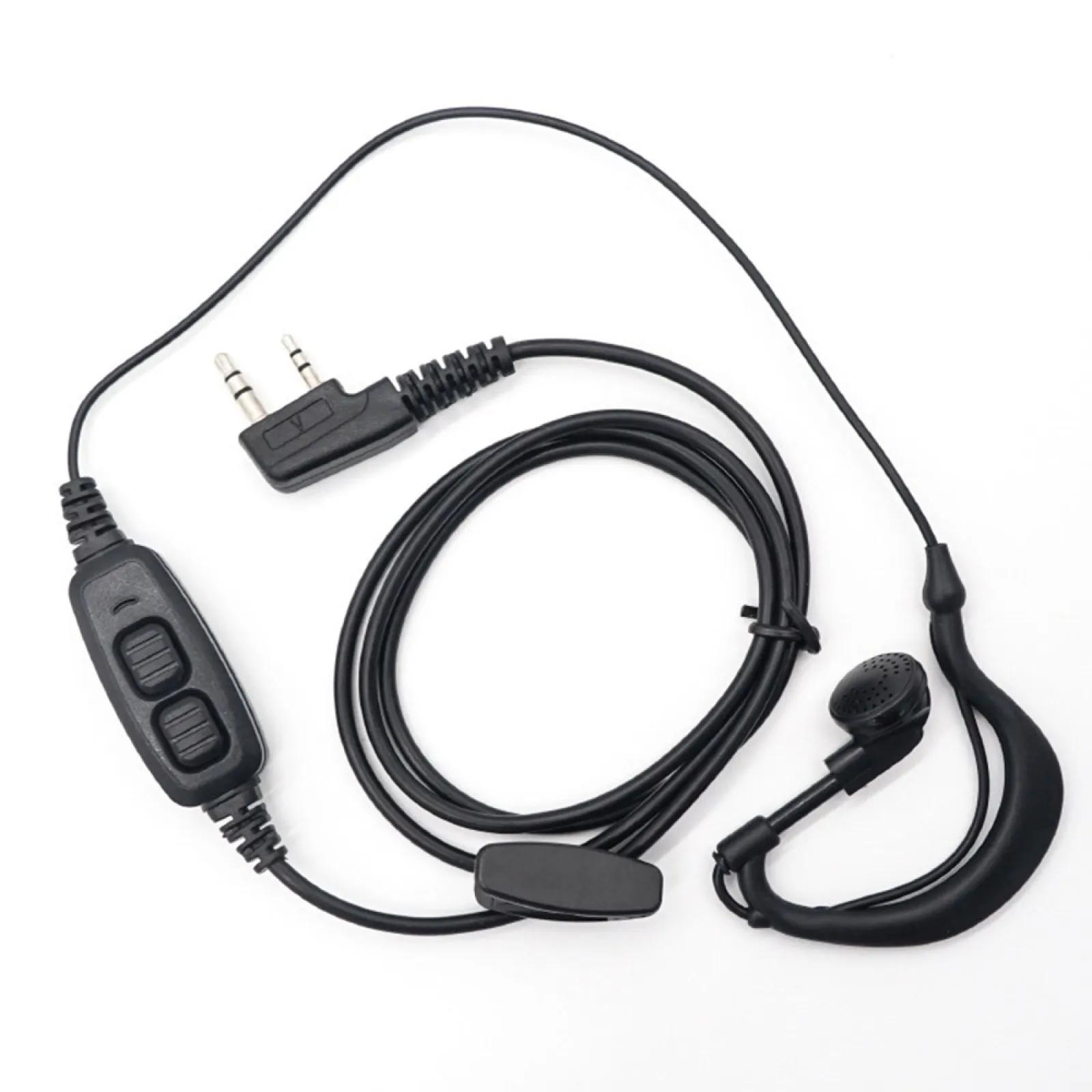 Écouteurs double PTT avec Microphone pour écouteurs transmetteur Baofeng BF-UV5R UV82 UV82L UV-89, c