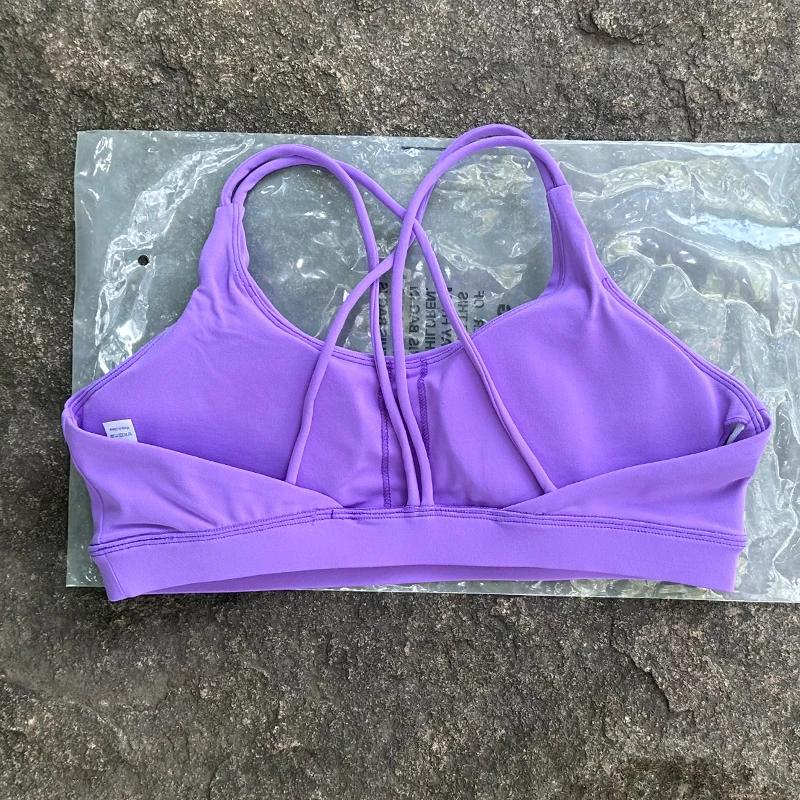 Femmes soutien-gorge de Sport haut à bretelles croisées femmes Push Up soutien-gorge de Sport Yoga h