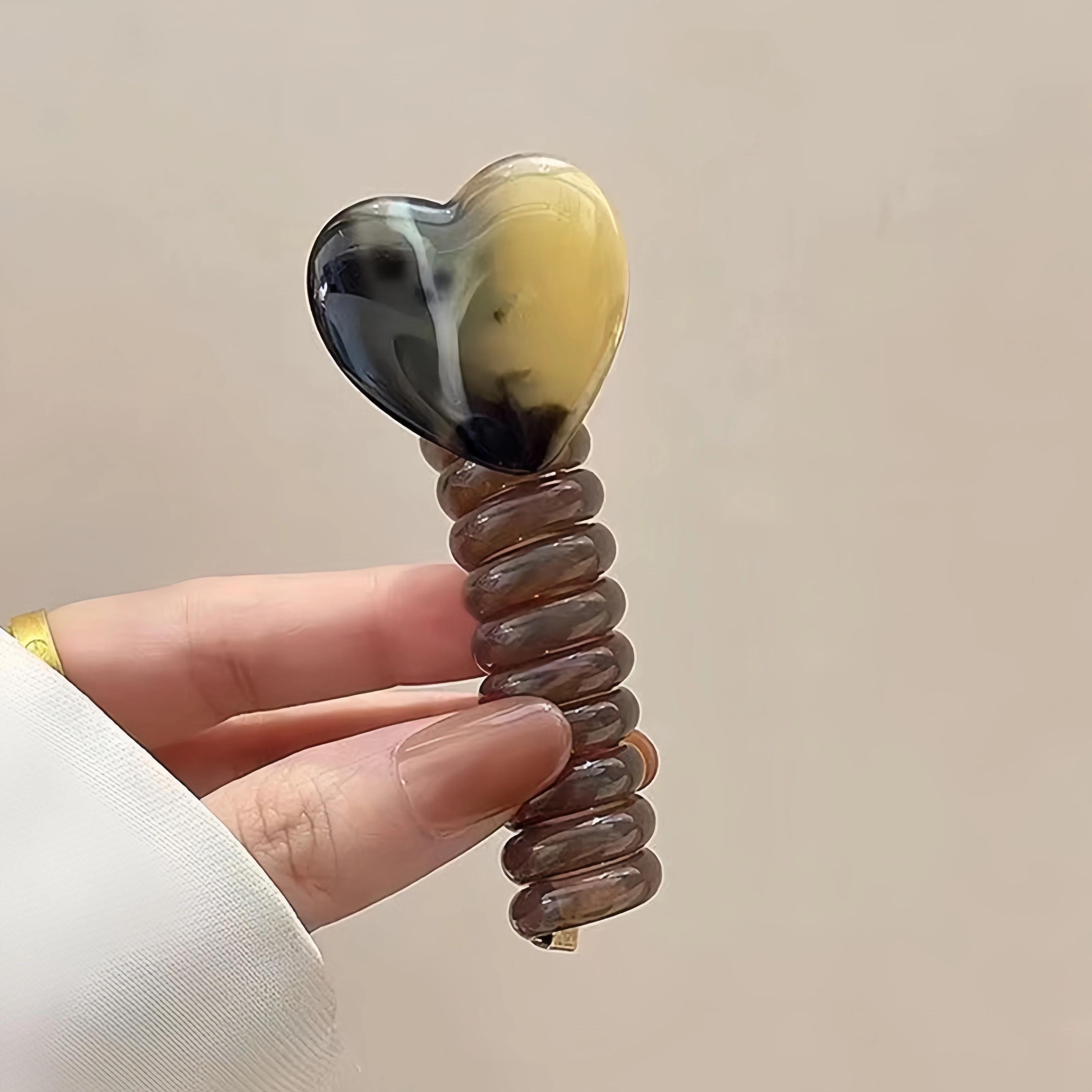 Bandes de cheveux élastiques en caoutchouc de haute qualité, ligne téléphonique, attaches pour cheve