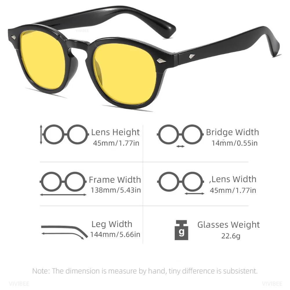 VIVIBEE rétro bleu lumière bloquant lunettes hommes Vision nocturne jaune lentille carré UV400 femme
