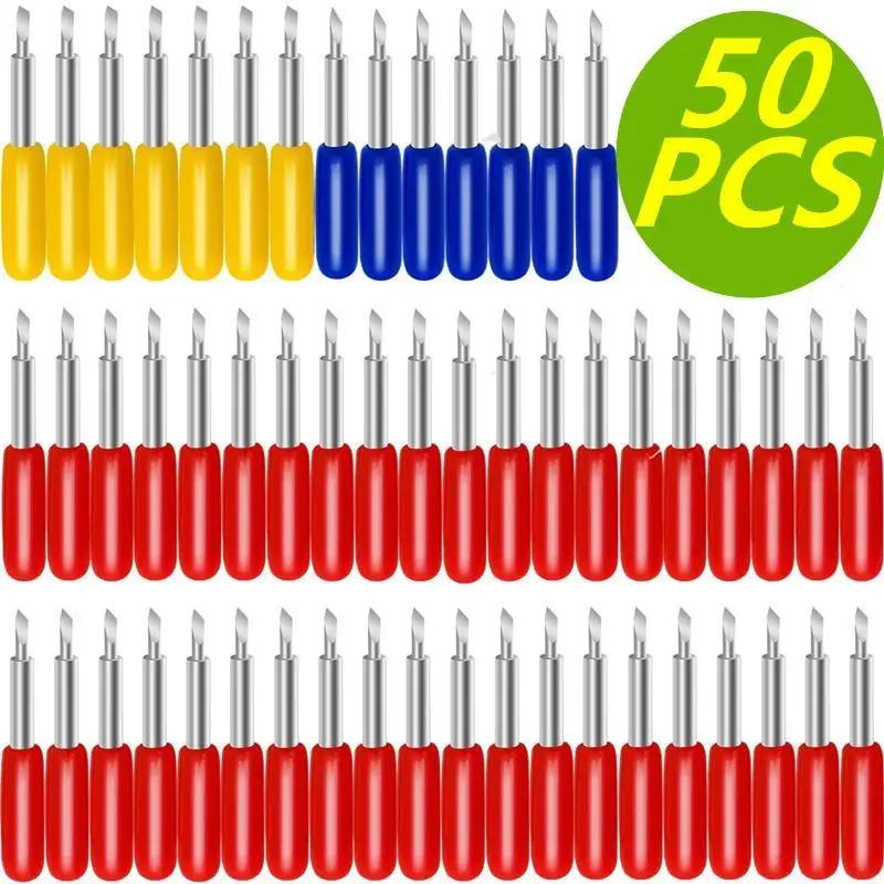 Lames de rechange pour traceur Roland Cricut, 30/45/60 degrés, 50 pièces, lames de coupe pour outils
