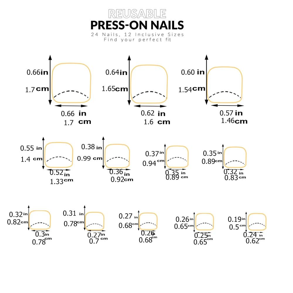 24 pièces ongles d'orteil courts carrés roses faux ongles d'orteil presse sur les ongles d'orteil fa