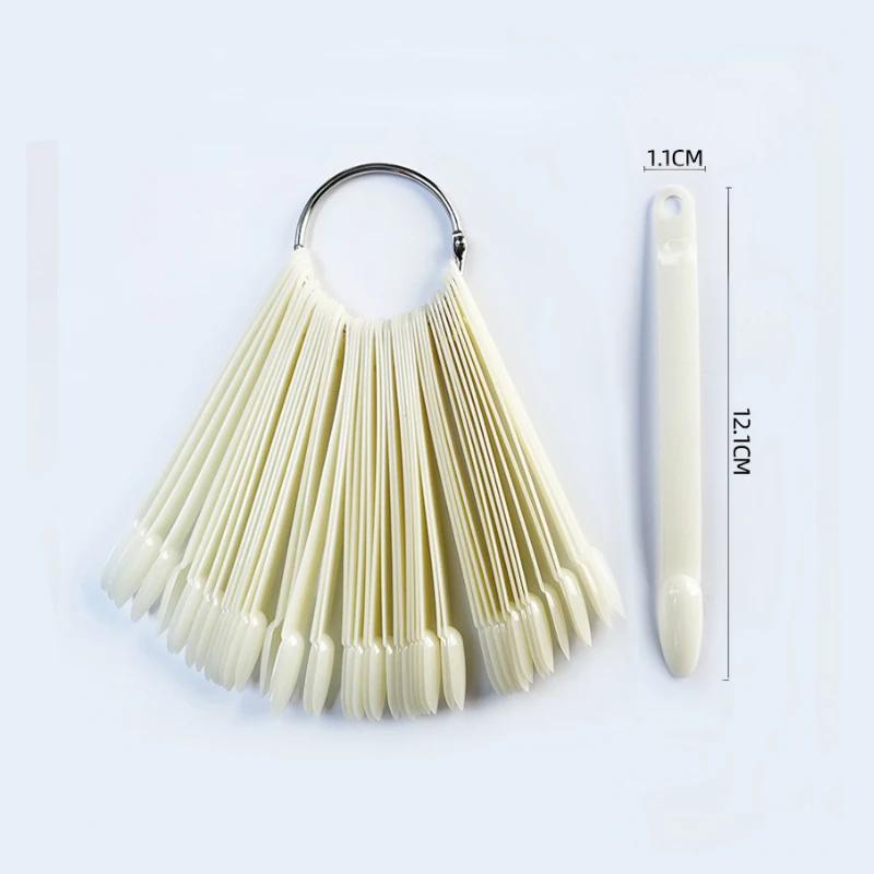 Produits pour ongles 50 couleurs carte en éventail pour vernis à ongles carte de vernis à ongles pra