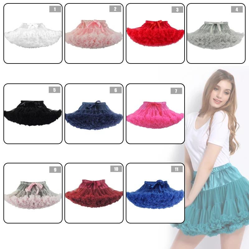 Femmes filles Tutu jupe fête moelleux sous-jupe femmes Ballet adolescente jupon fille princesse Tull
