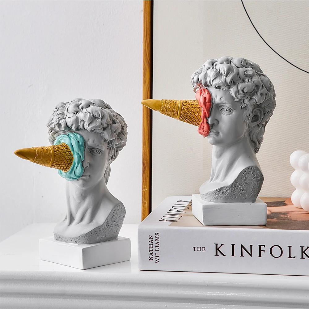 Statue de David, Figurine nordique moderne, décoration artistique de bureau, décoration de maison