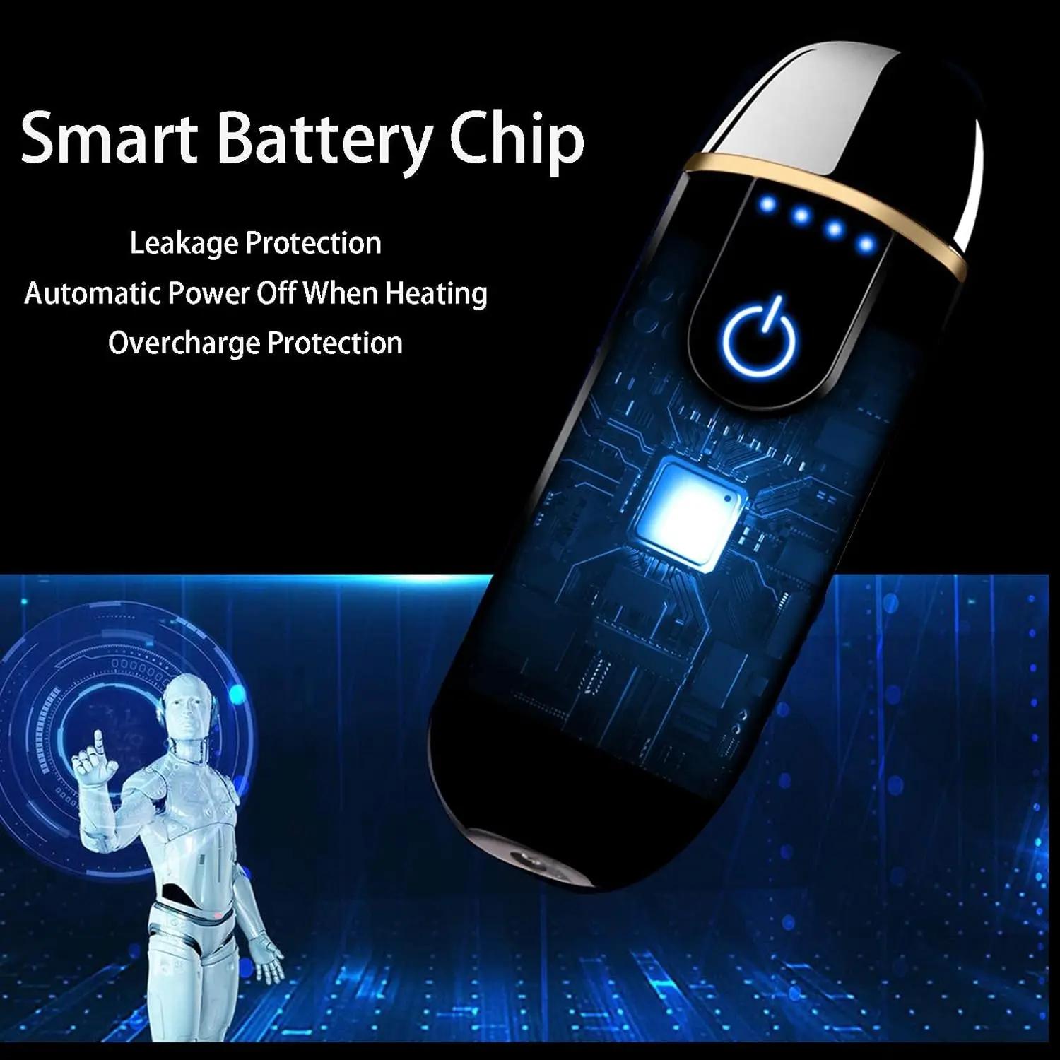 Briquet électronique intelligent avec indicateur de puissance, aste par USB, compatible avec Touch V